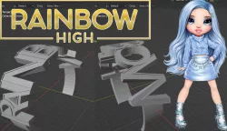 Rainbow High Gabriella Icely Necklace