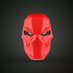 Red Hood Gotham Knight Metal Helmet for 3D Printing