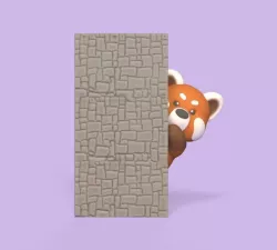 Red panda Behind the Wall