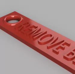 Remove Before Flight Keychain/Decor
