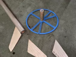 Rocket fin gluing guide and holder for Estes and other STEM projects