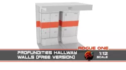 Rogue One - Profundities Hallway - Walls 1-12 scale