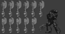Runic Warrior Chain Axes - 24 Variant