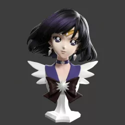 Sailor Saturn bust - 3d-model for printing