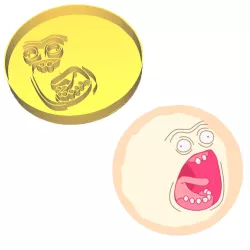 Screaming Sun Cookie Cutter (Rick and Morty)