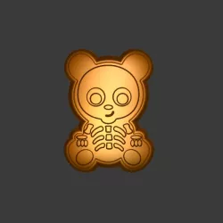 Skeleton Bear Stl File