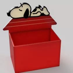 Sleeping Snoopy Planter