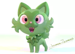 SPRIGATITO from Pokemon Scarlett and Violet