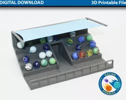 Stadium for Marble Sports Racing System - A Modular Marble Racetrack Toy - STEM Toy