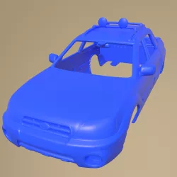 SUBARU BAJA 2002 PRINTABLE CAR BODY