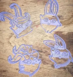 sunny and bunny cookie cutter set
