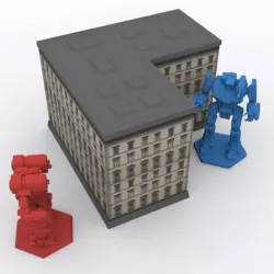 Tabletop Building - 3D Roof/Base + Papercraft Walls