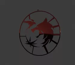 THE WITCHER LOGO, NECKLACE, ORNAMENT, KEYCHAIN.