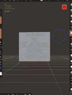 Tim burton nightmare before Christmas sign