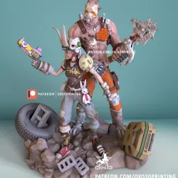 Tiny Tina and Krieg Border lands
