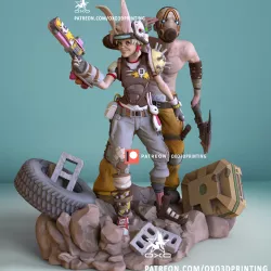 Tiny Tina and Psycho Border lands