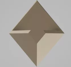 Triangle Pot Wall (Vaso triangular prismático para paredes).