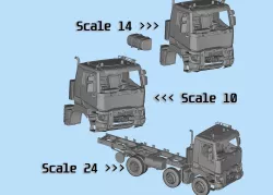 Truck Cab Renault series K 3D print RC car body