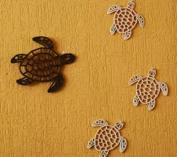 TURTLE WALL SCULPTURE 2D
