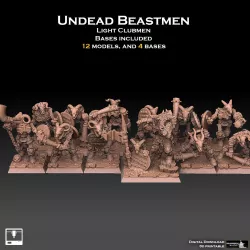 Undead Beastmen Light Club men