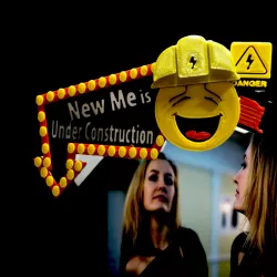 Under Construction Mirror Emoji