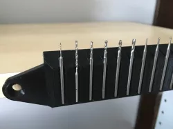 Wall mounted magnetic drill organizer