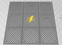 White Scars Grate Floor Tile