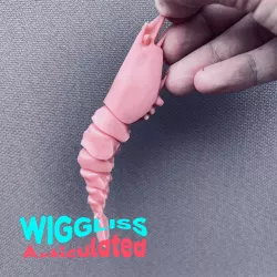 WIGGLISS - Shrimp / articulated toy / 3D model print / sla / pla / STL / OBJ