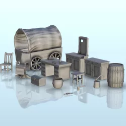 Wild West accessories set (1) - Six Gun Sound Desperado Old Chronicles Gunfight Blackwater Gulch Age of Sigmar Warhammer