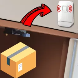 Wireless ringtone for mailbox, closet...