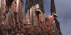 Wizard Dragon Emperor Tower Ruin collection  Kit bash 3