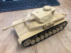 WW2 German Panzer IV - RC Tank with 9 gramm Servodrive