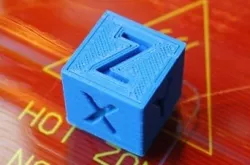 x, y, z calibrator cube