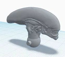 Xeno Alien (BALL-NECK) 3 3/4" CUSTOM O-RING GIJOE FIGURE HEAD