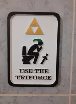 Zelda Toilet Plate