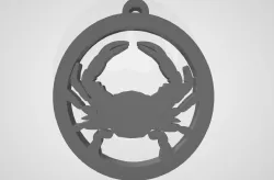 Zodiac sign keychain Cancer - The Crab