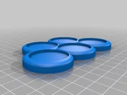 32mm movment trays for 5 miniatures great for 40k and Age of Sigmar