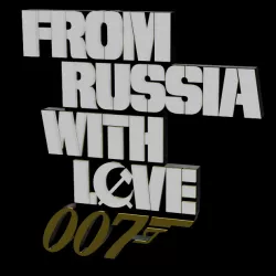 3D MULTICOLOR LOGO/SIGN - James Bond: From Russia with Love