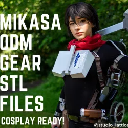 3DMG ODM Gear Attack On Titan Cosplay Season 4 Mikasa Complete Gear (Lower + Upper Gear Combo Listing)