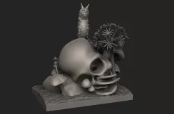 Absolem Creepy Alice in Wonderland Scene