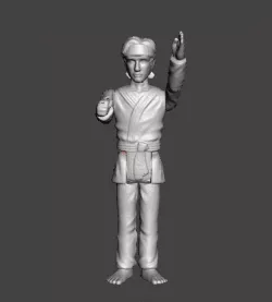 ACTION FIGURE THE KARATE KID DANIEL LARUSSO KENNER STYLE 3.75 POSEABLE ARTICULATED .STL .OBJ