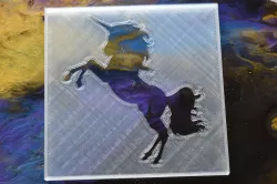 Airbrush Stencil  Horse Unicorn