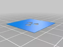Airbrush Stencil/Template radioactive warning sign