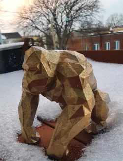 APE OF WALL STREET - SYMBOLS OF WALL STREET - LOW POLY ANIMALS - MARKET IS BANANAS - INVESTOR SYMBOLS