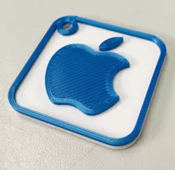 Apple Logo Keychain