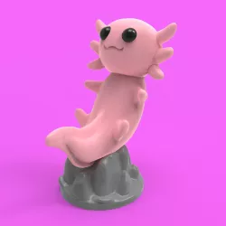 Axolotl stand, ajolote cellular stand
