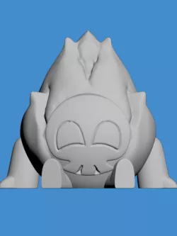 Baby Flame Skull
