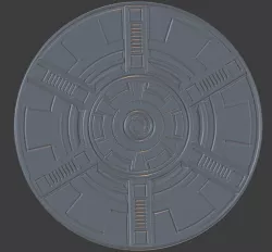 Basic Large Base - SciFi #1 (50mm Base)
