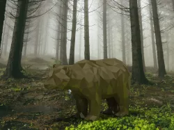 Bear low poly