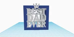 Best Dad Ever Decor Stand Reward Father's Day Gift
